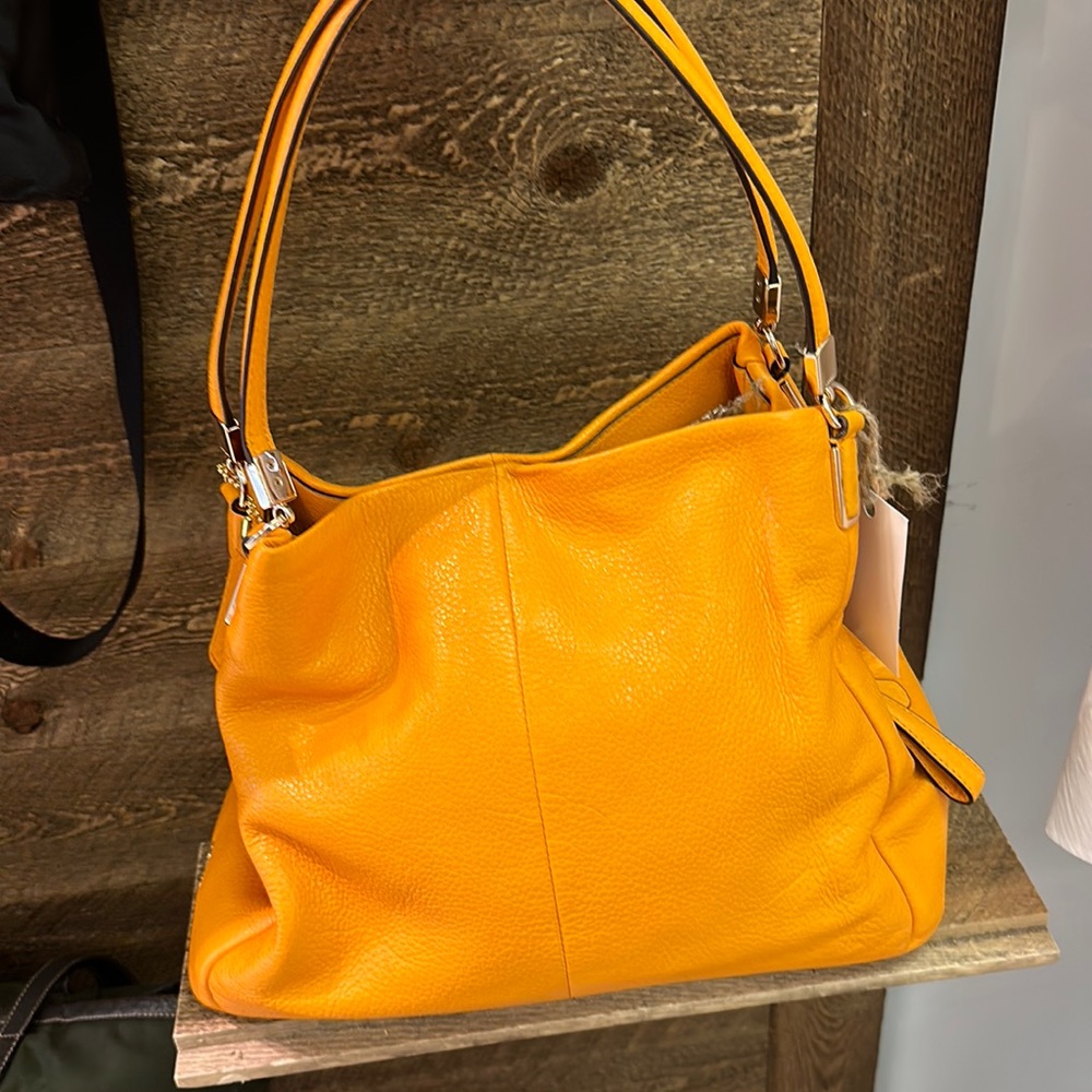 Orange coach bag